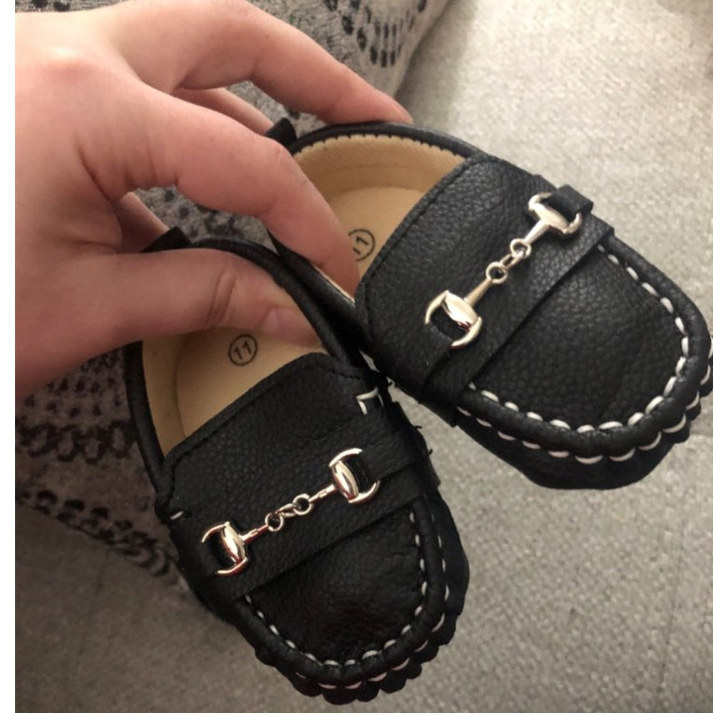 Leather baby boy shoes