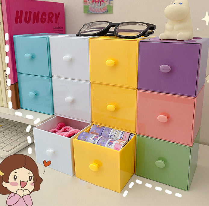 Candy Colored Building Block Storage Box