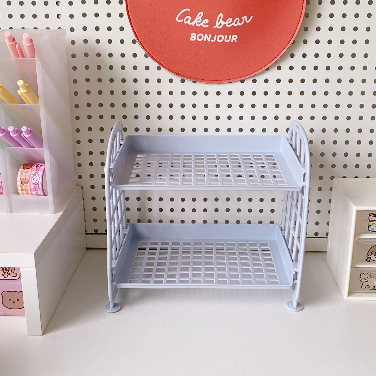 Double-Layer Folding Storage Rack