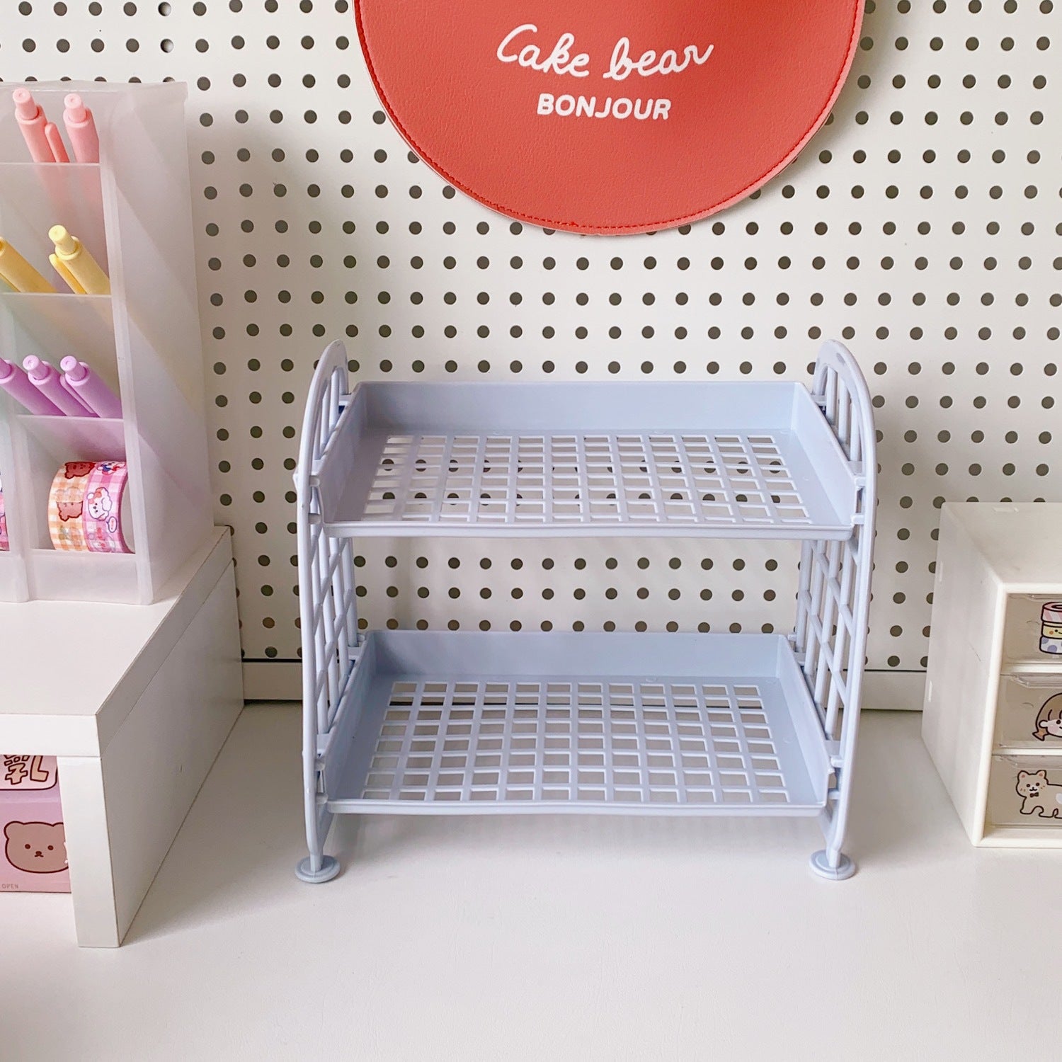Double-Layer Folding Storage Rack
