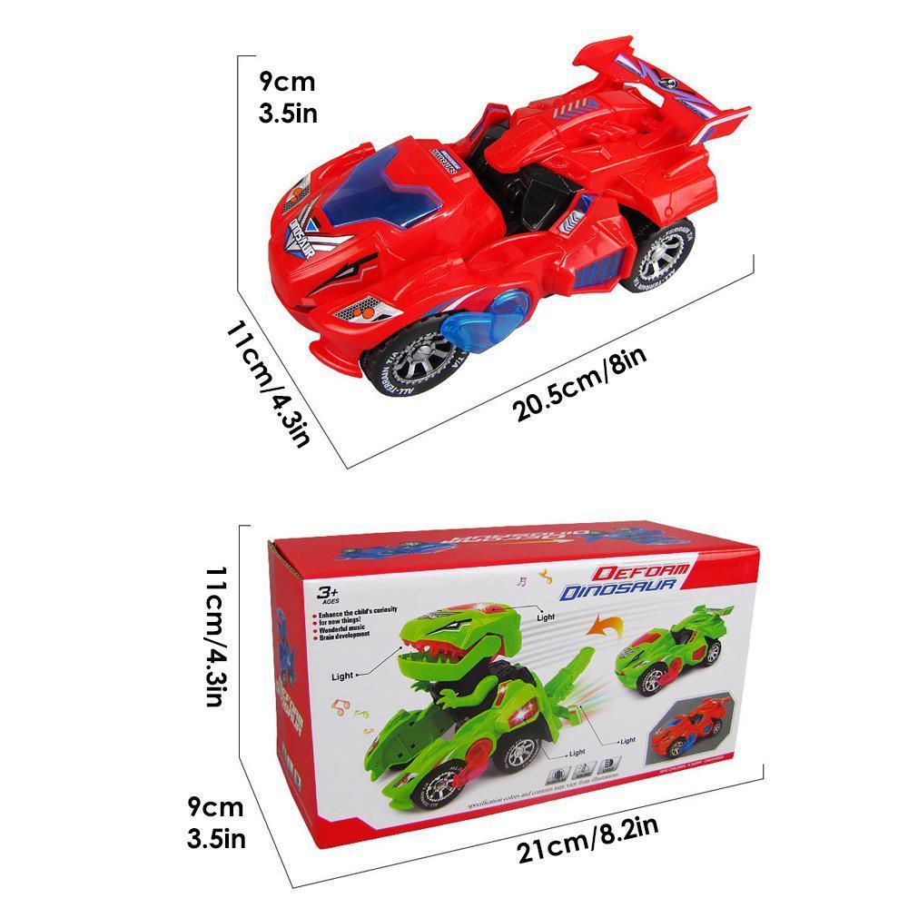 New Dinosaur Transformed Electric Toy Car General Wheeled Robot Refitting Car Children's Gift Lamp