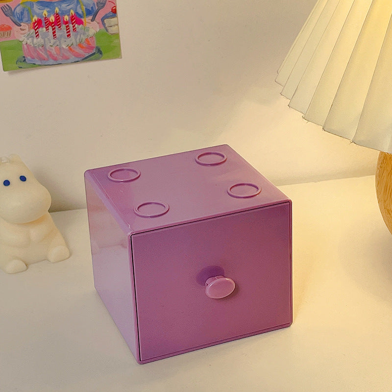 Candy Colored Building Block Storage Box