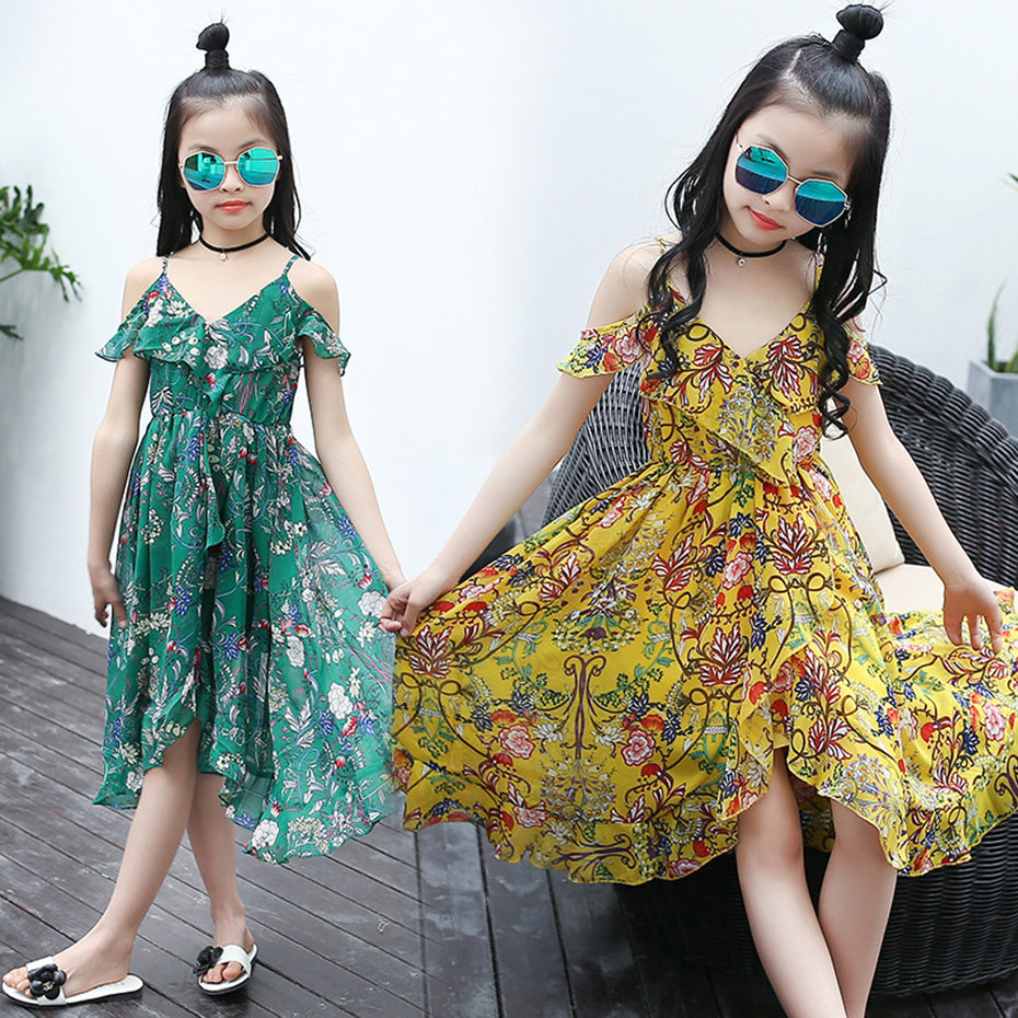 Bohemia Style  Sleeveless Floral Dress