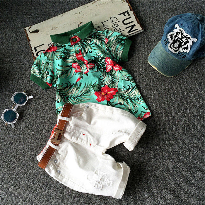 Baby Boys  T-Shirts+Shorts Pants