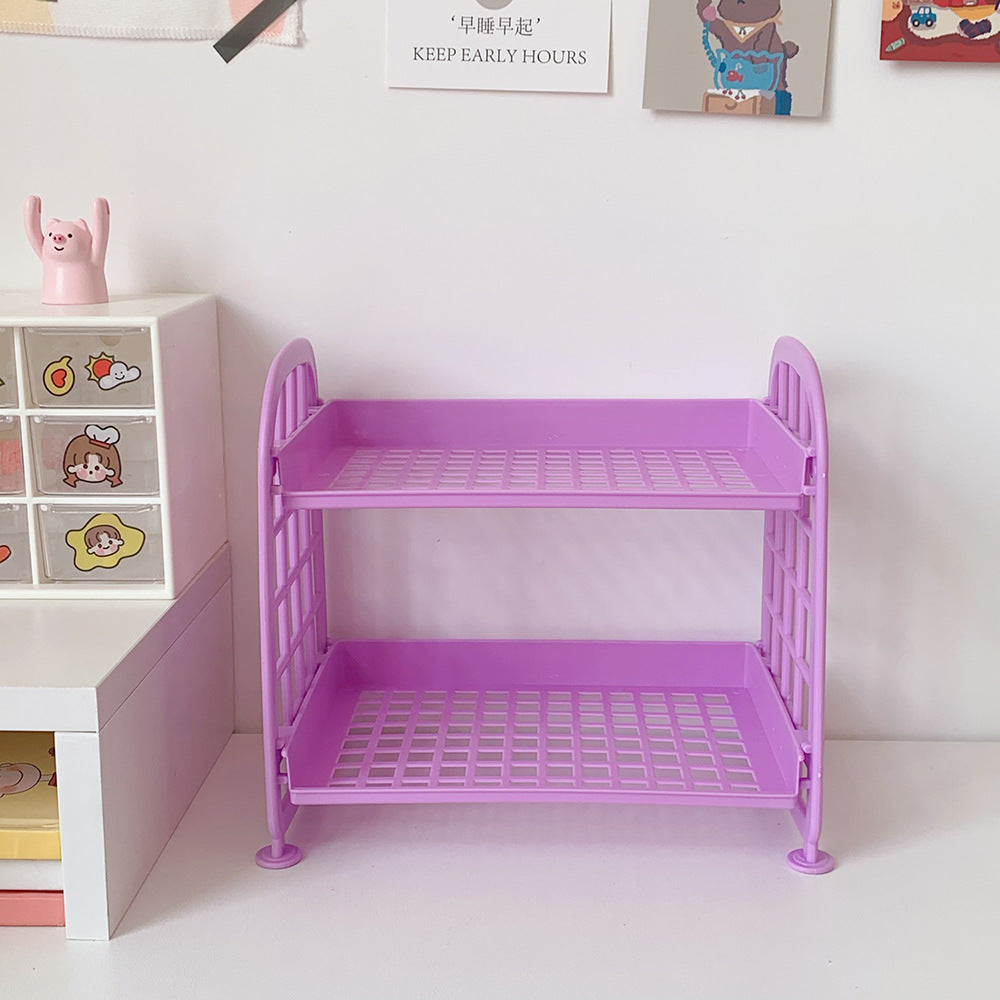 Double-Layer Folding Storage Rack