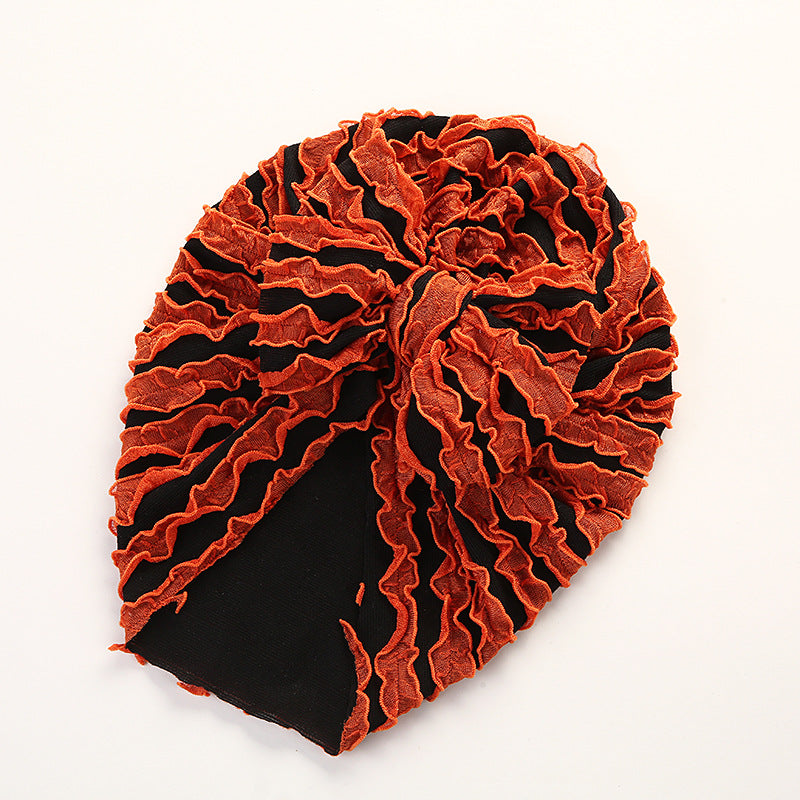 Louver  High Elastic Brimless Bow Head Cap