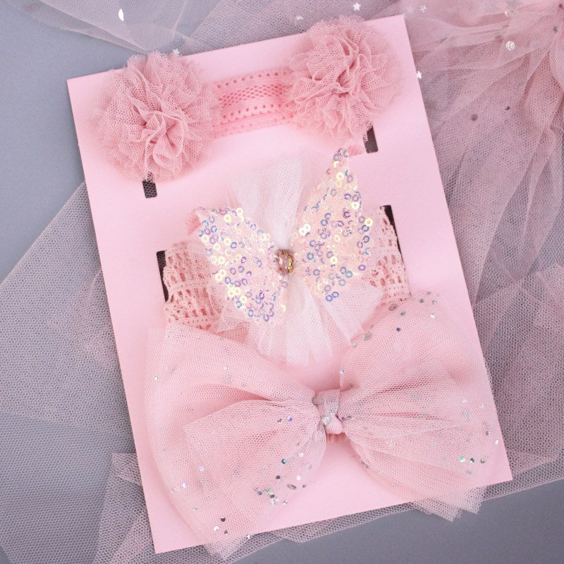 Korean Style Bow Flower Children's  Guard Fontanelle Gift Box