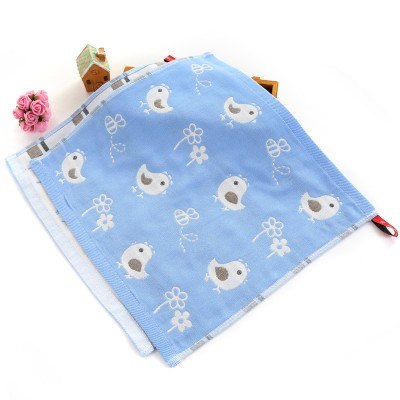 35*35 Baby Cartoon Gauze Towel with Hook