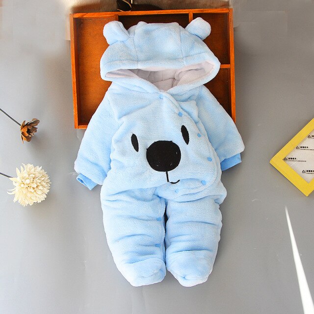 Newborn Baby Fleece Winter  Babysuit