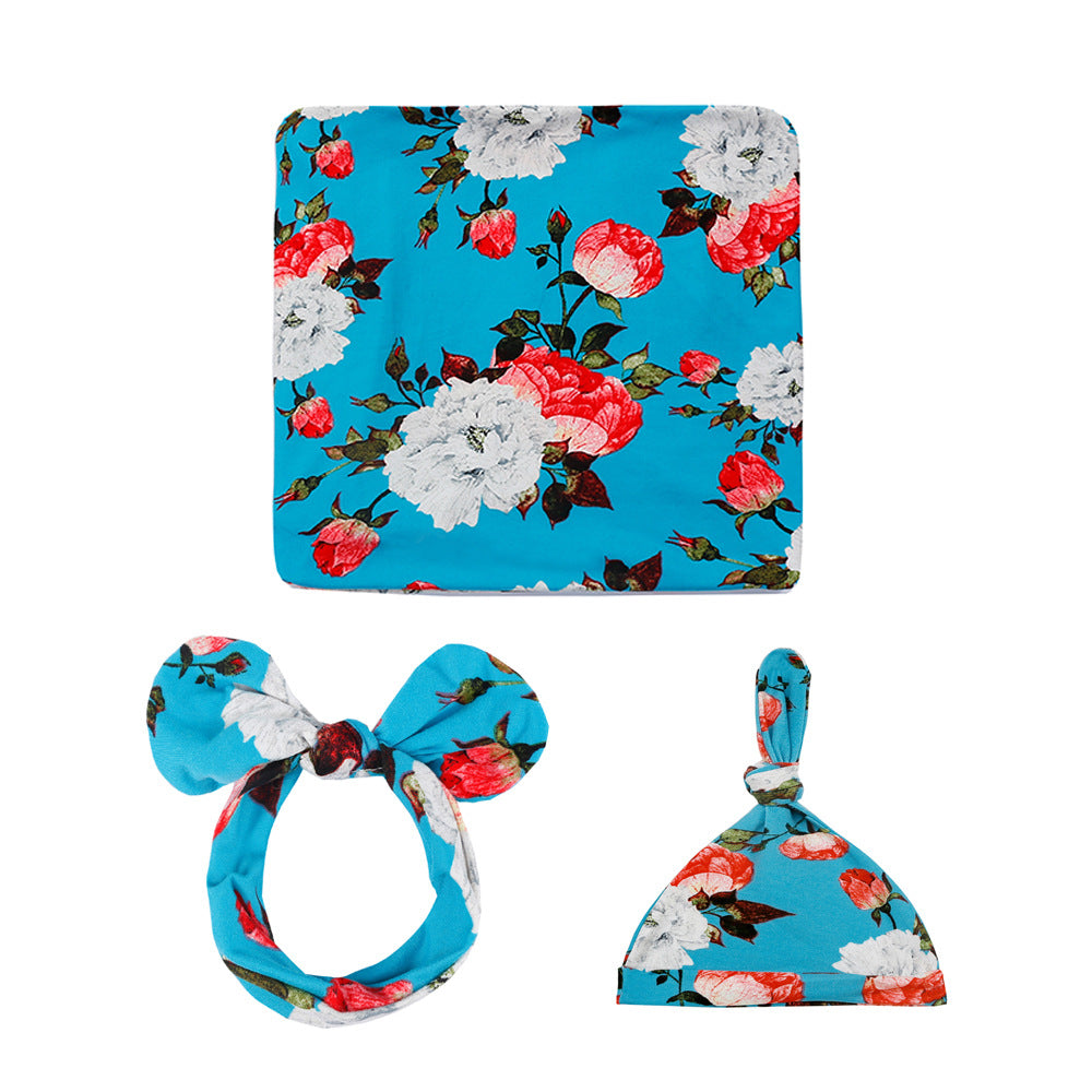 Newborn  three-piece set baby wrap  swaddle set