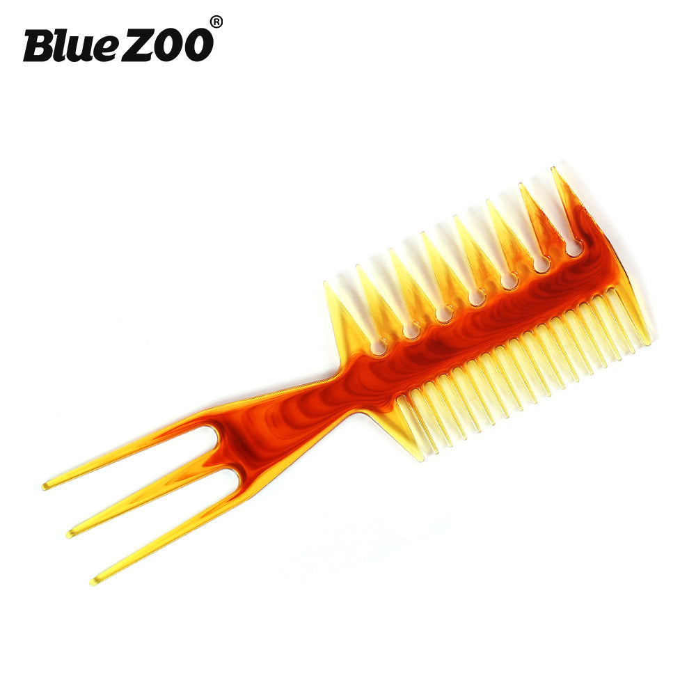 Double-Sided  Big Tooth Flat Comb Bottom Fork Comb