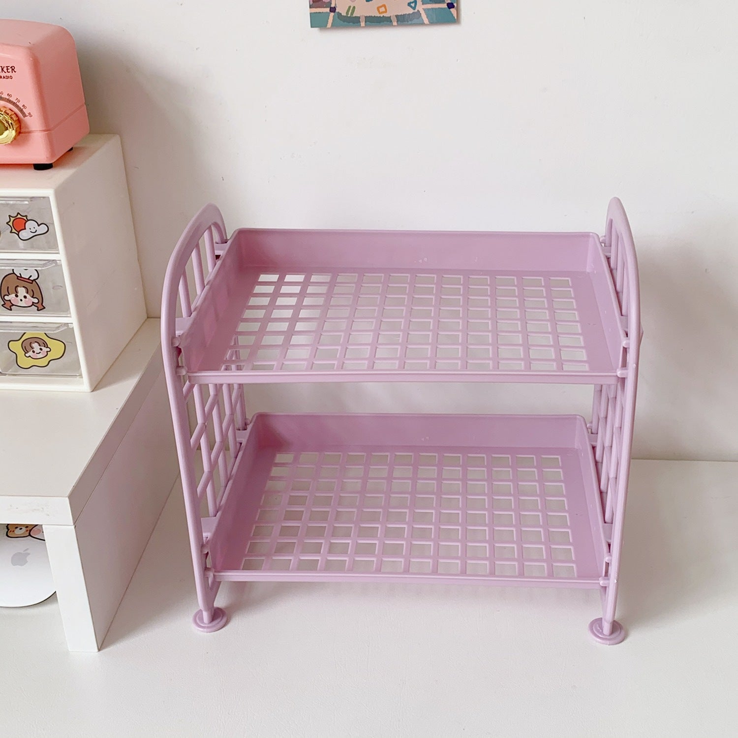 Double-Layer Folding Storage Rack