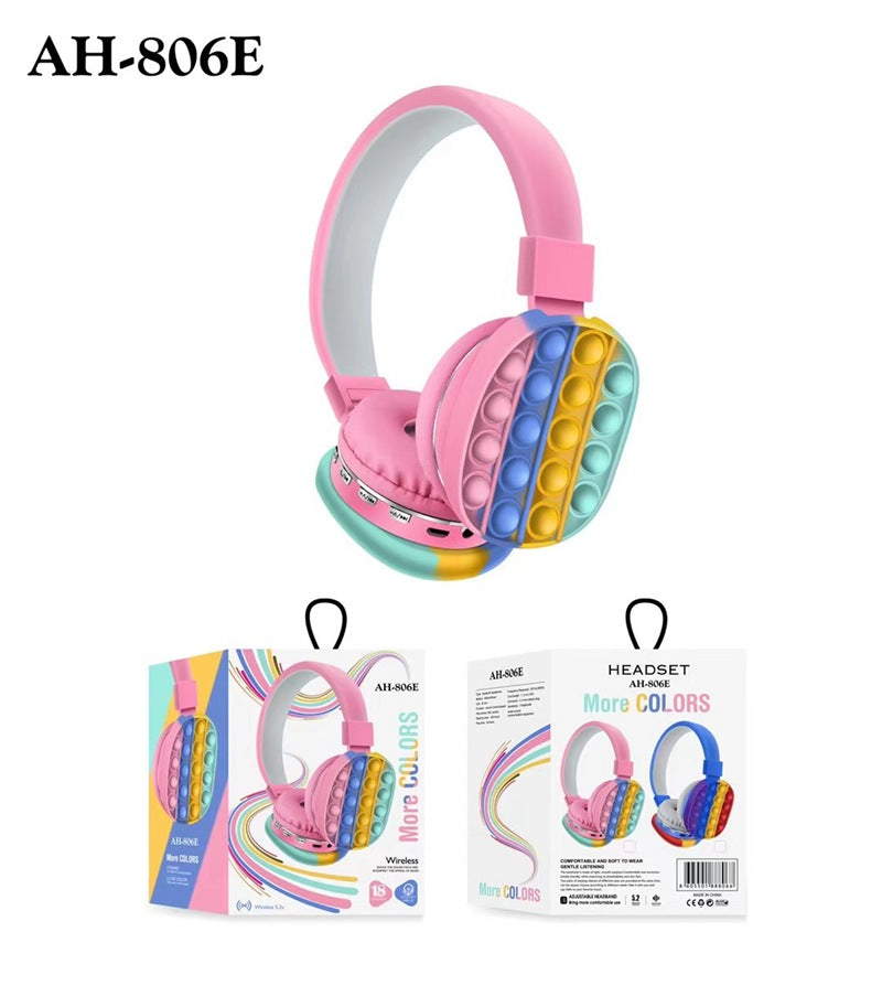 AH-806E Head-Mounted  Rainbow Bluetooth Stereo Headset