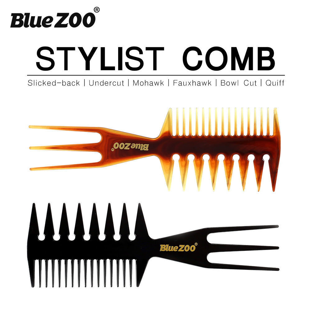 Double-Sided  Big Tooth Flat Comb Bottom Fork Comb