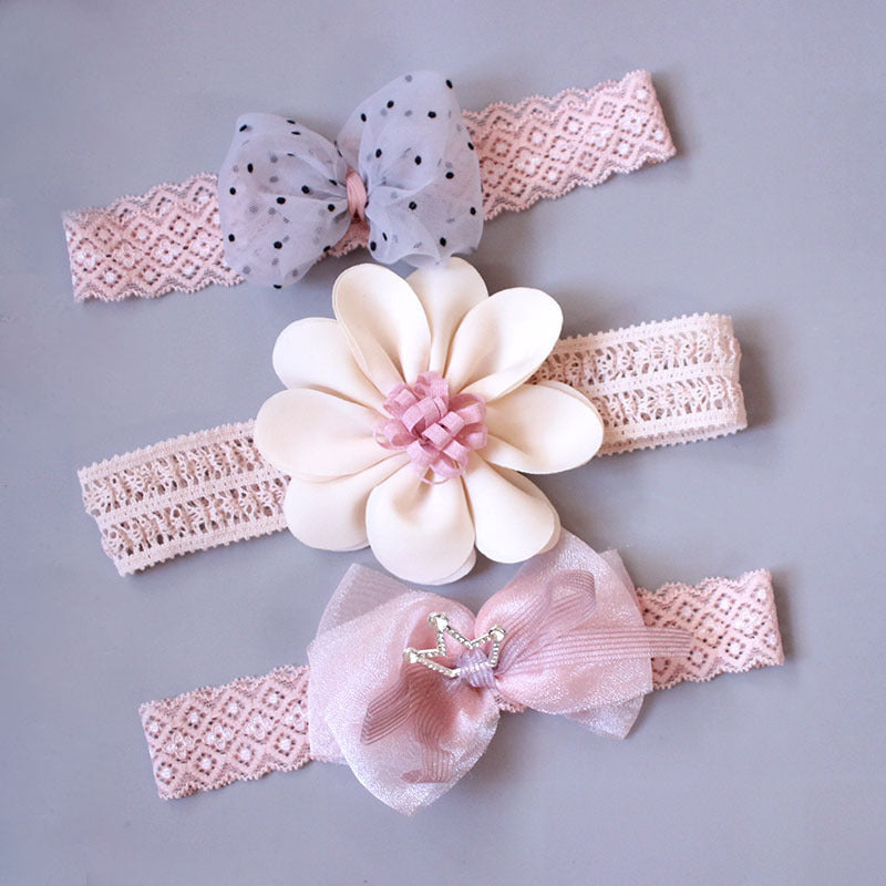 Korean Style Bow Flower Children's  Guard Fontanelle Gift Box