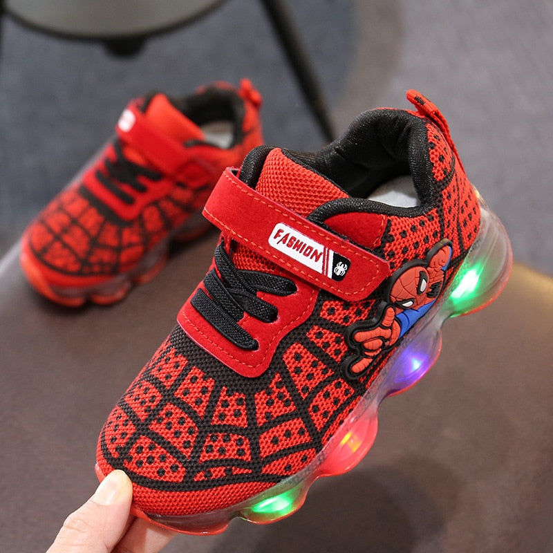 Lil Cutiez Spiderman Luminous Sneakers