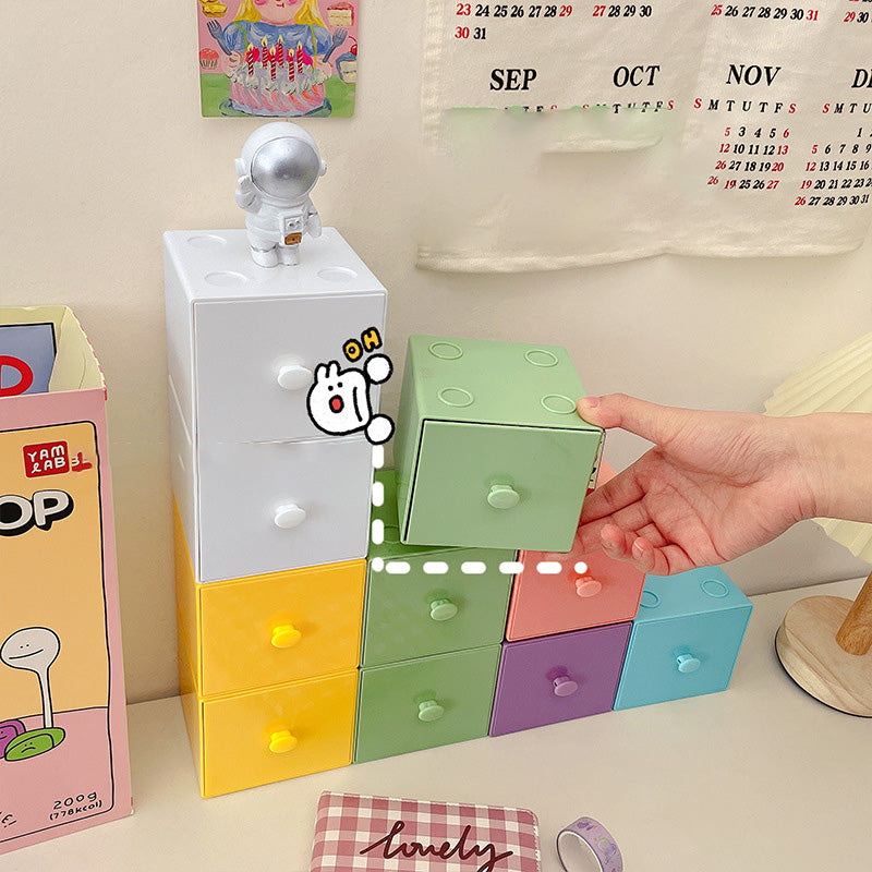 Candy Colored Building Block Storage Box