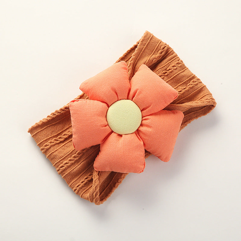 Jacquard Nylon Flower Baby Headband