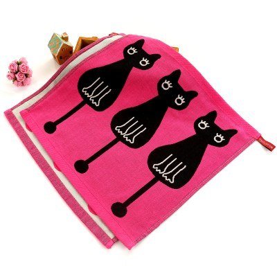 35*35 Baby Cartoon Gauze Towel with Hook