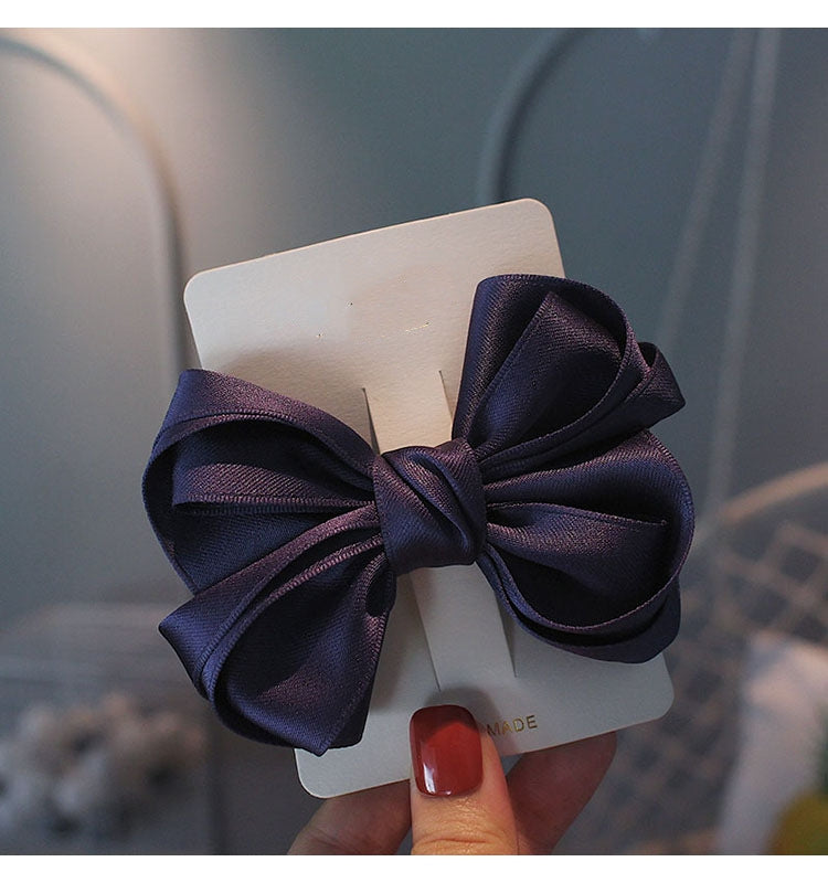 Korean Cotton  Top Clip Bow Hairpin
