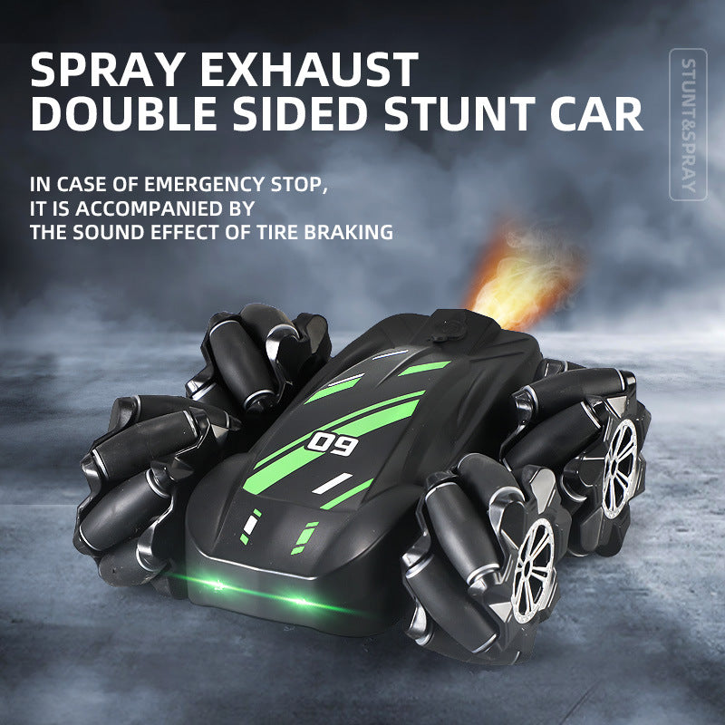 Tumbling Stunt Double-Sided Spray Car 360° Rotating