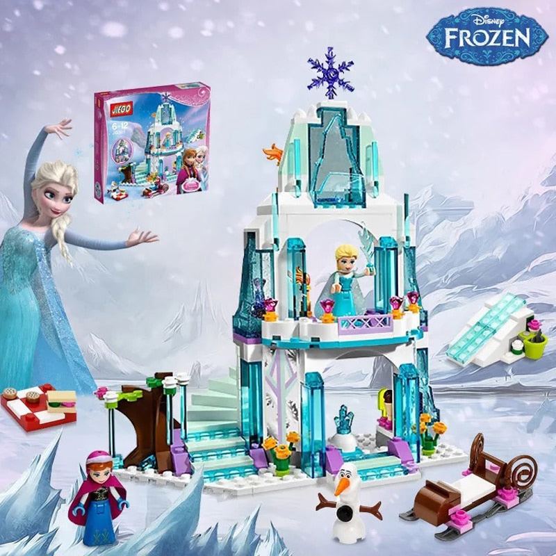 Frozen Snow World Ice Castle  Building Blocks