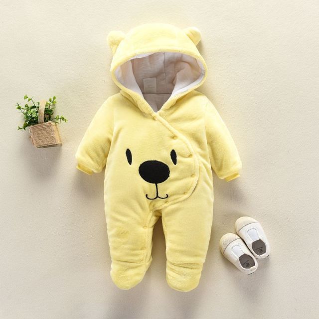 Newborn Baby Fleece Winter  Babysuit