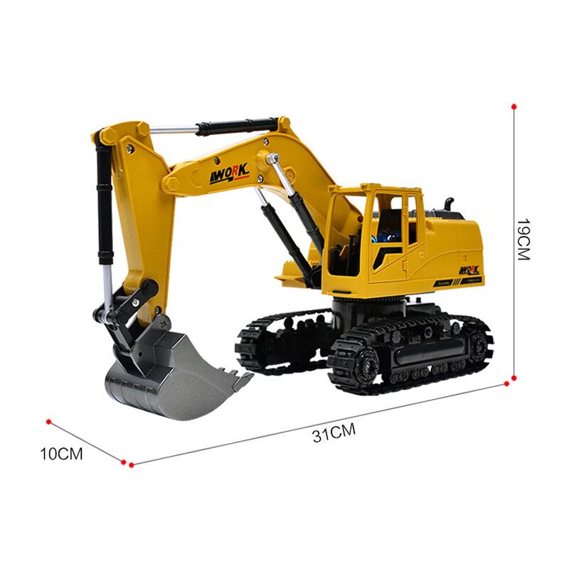 Simulation RC excavator toys with Music and light