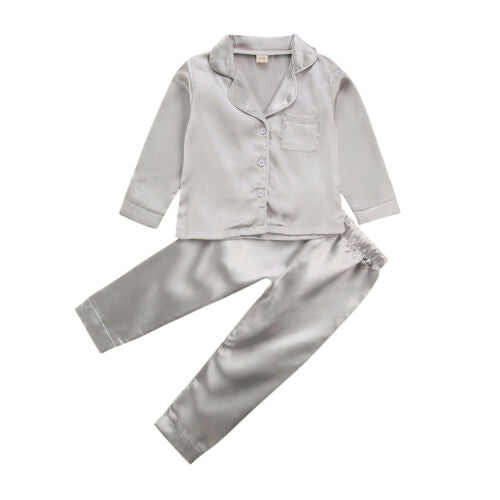 Silk Satin Tops Pant  Kids Pyjamas