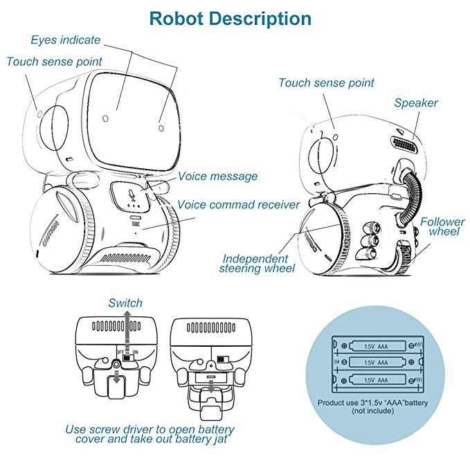 Cute Interactive Toy Robot