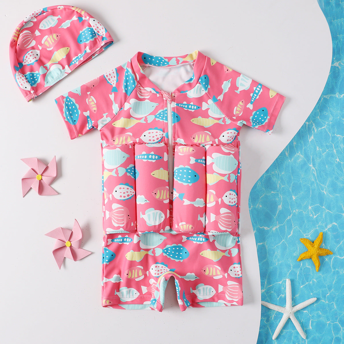 Eelhoe Children's Buoyancy Floating Swimsuit