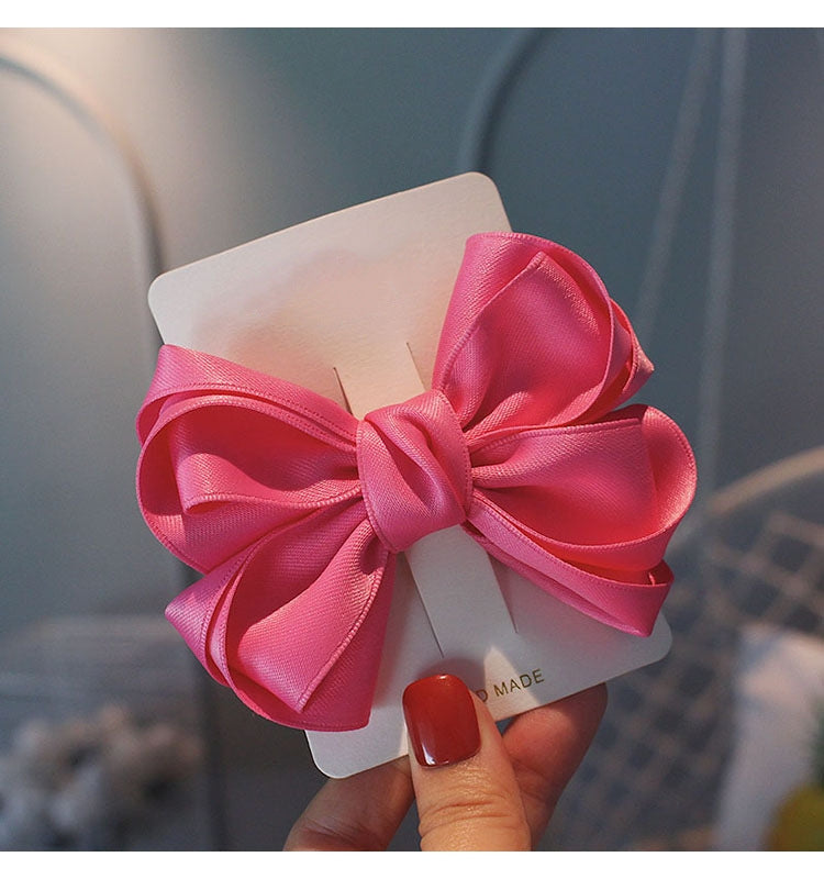 Korean Cotton  Top Clip Bow Hairpin