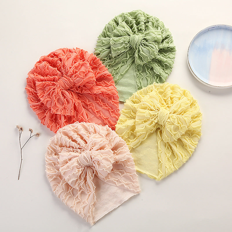 Louver  High Elastic Brimless Bow Head Cap