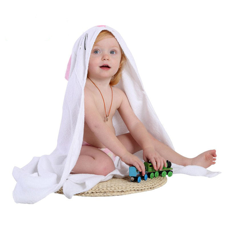 100% Cotton  Animal Hooded Bath Towel