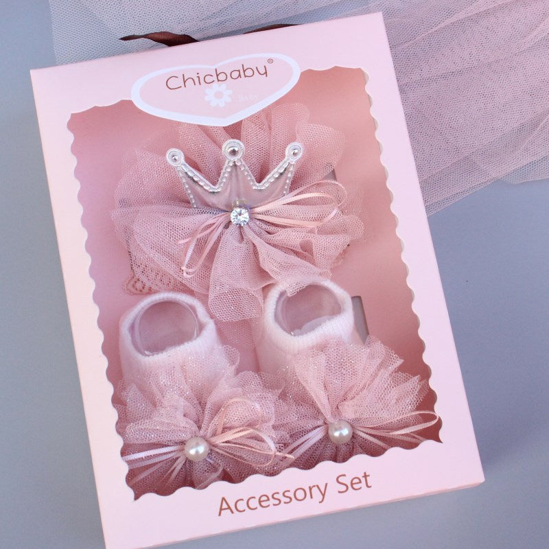 Cute  Children's Headwear Set Gift Box