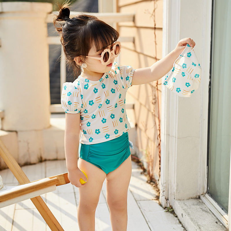 Cute High Waist Girl Swimsuit