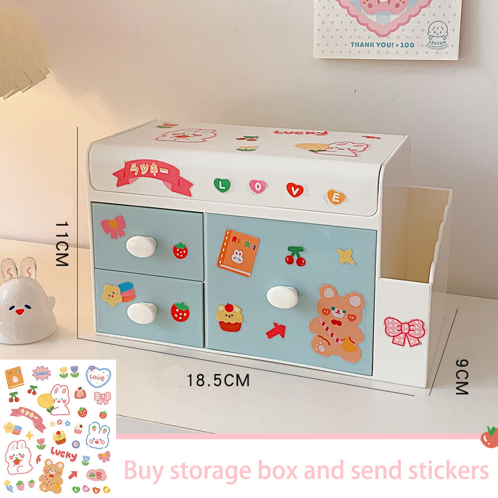 Plastic Drawer Cosmetic  Storage Box