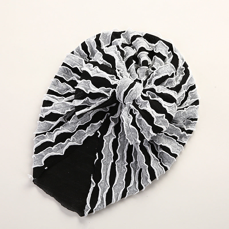 Louver  High Elastic Brimless Bow Head Cap