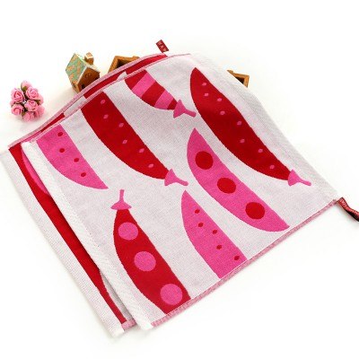 35*35 Baby Cartoon Gauze Towel with Hook