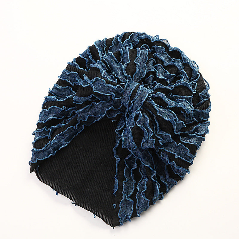 Louver  High Elastic Brimless Bow Head Cap
