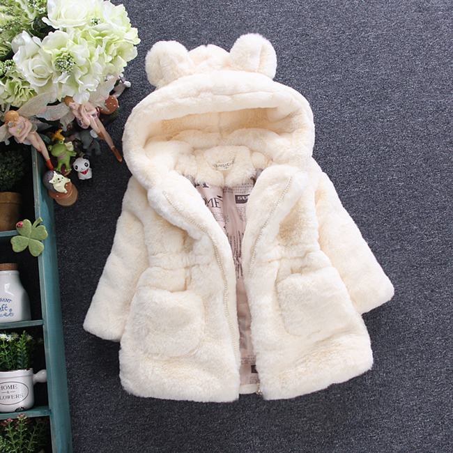 Faux Fur Fleece Coat