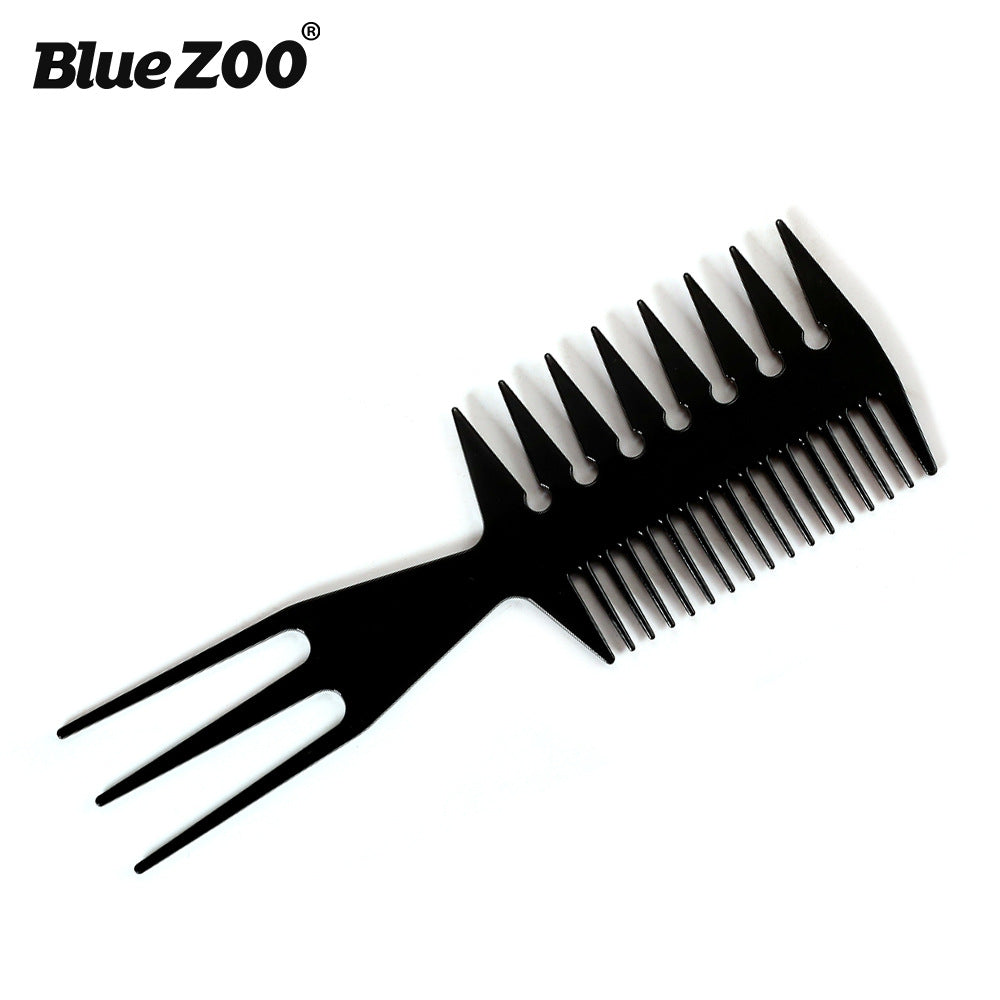 Double-Sided  Big Tooth Flat Comb Bottom Fork Comb