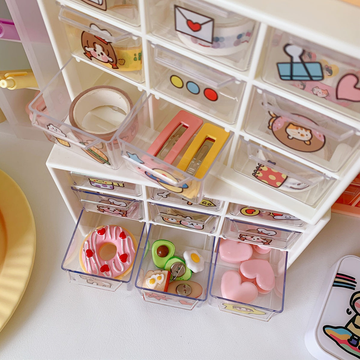 Cosmetics Drawer Storage Box / Sticker