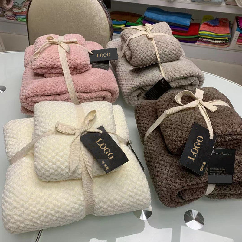 Grid Absorbent Combination Set Towel