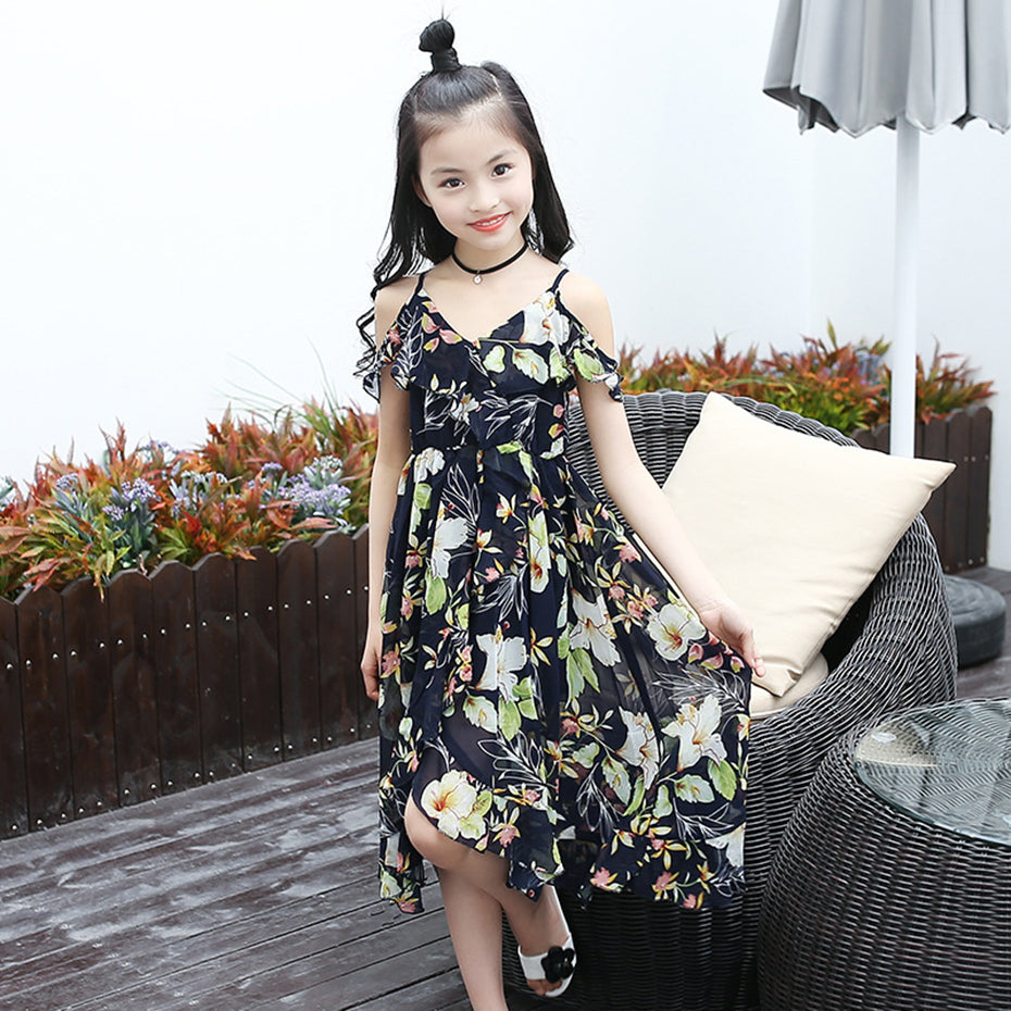 Bohemia Style  Sleeveless Floral Dress