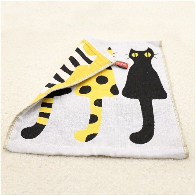 35*35 Baby Cartoon Gauze Towel with Hook