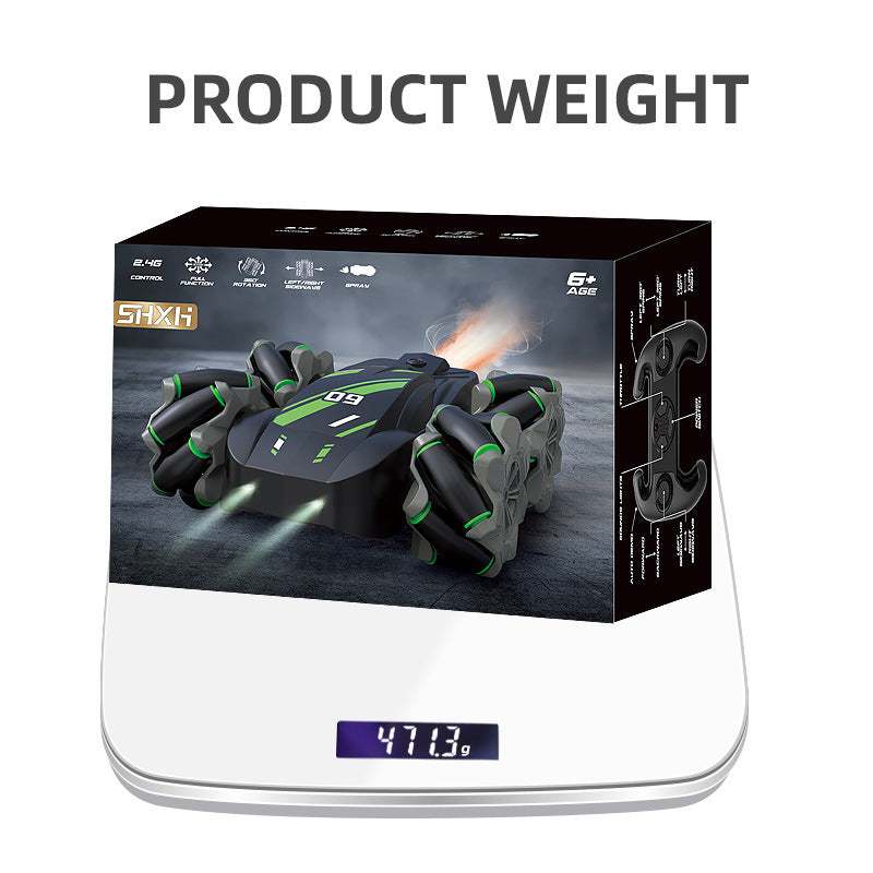 Tumbling Stunt Double-Sided Spray Car 360° Rotating