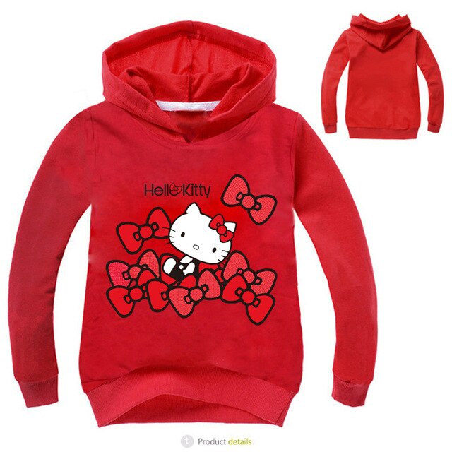 Classic Cartoon Hello Kitty  Hoodies Long Sleeve