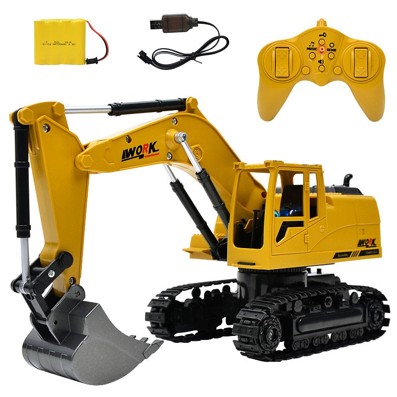 Simulation RC excavator toys with Music and light