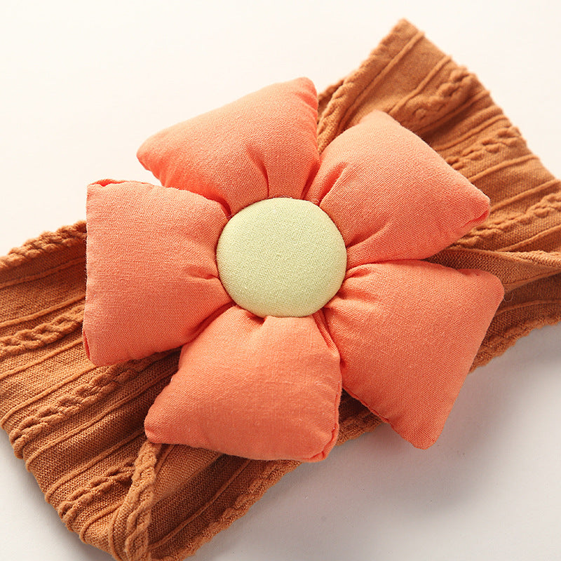 Jacquard Nylon Flower Baby Headband